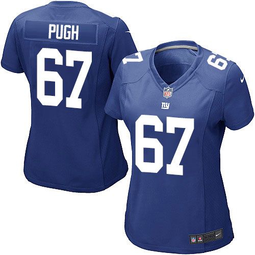 Women's Game Justin Pugh Nike Jersey Royal Blue Home - #67 NFL New York Giants